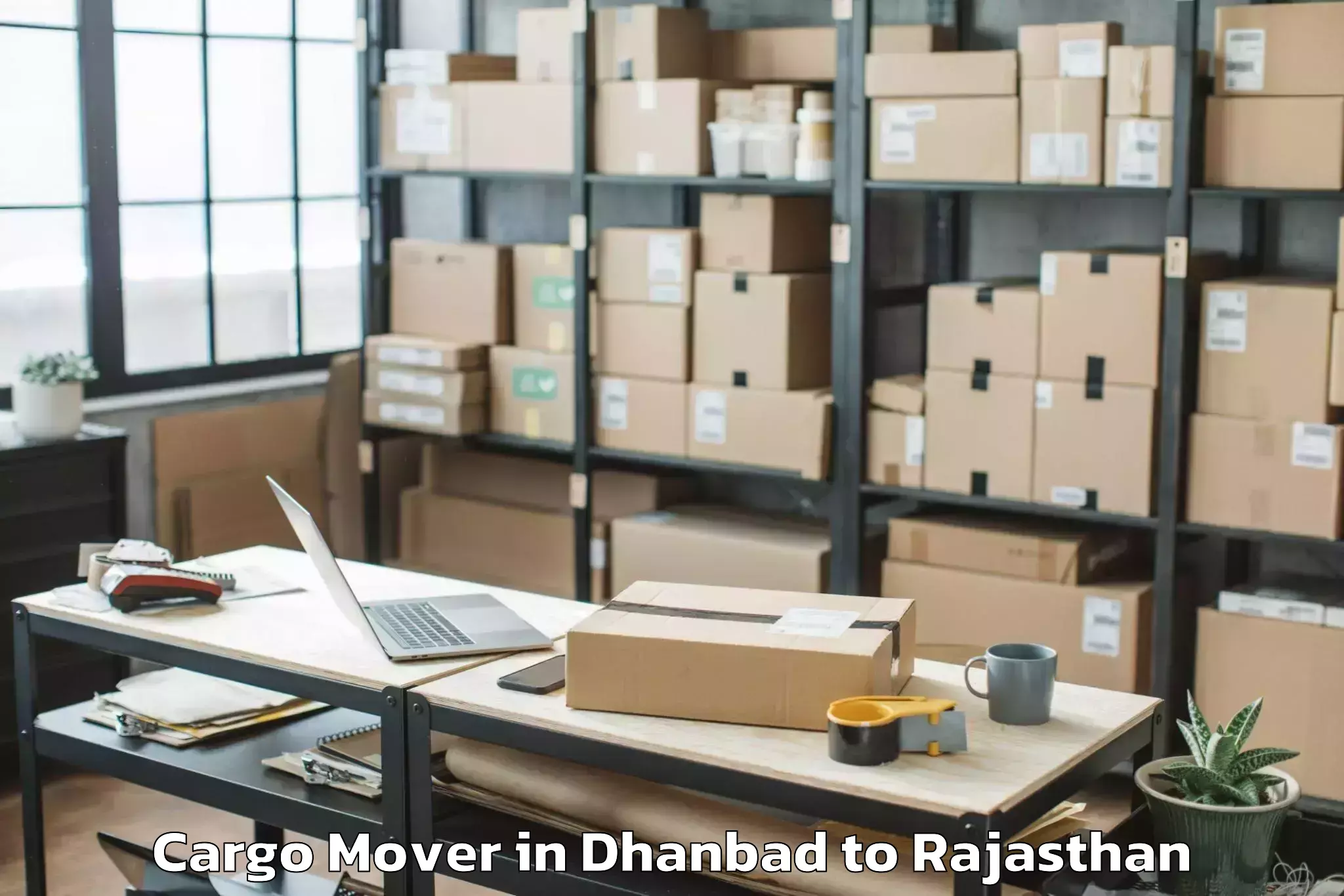 Leading Dhanbad to Gogunda Cargo Mover Provider